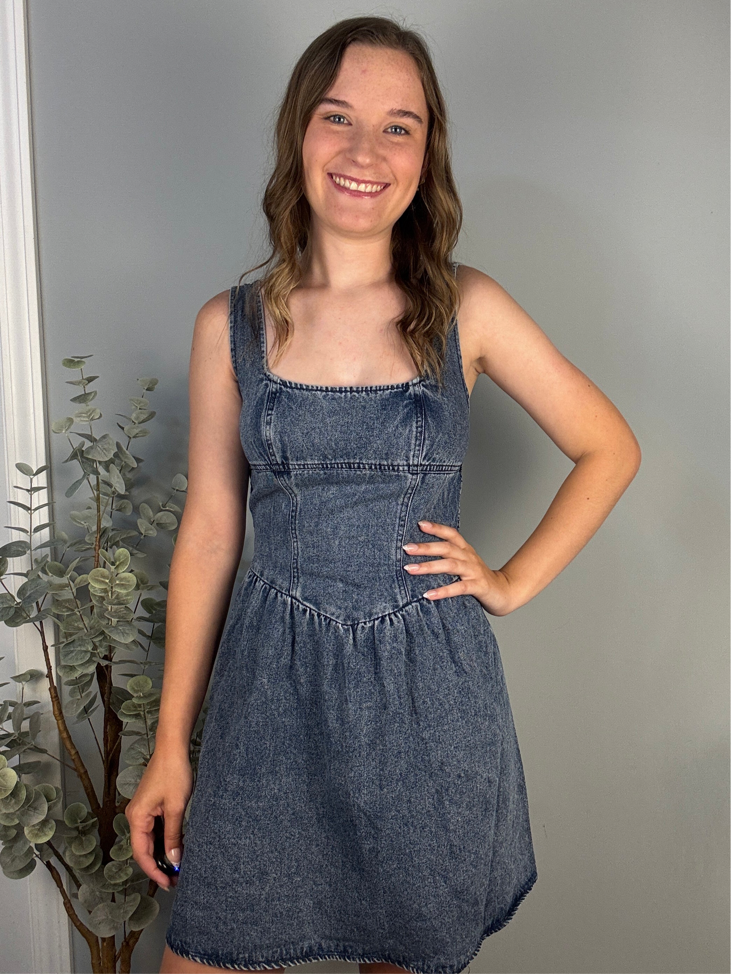 Dark Wash Denim Dress