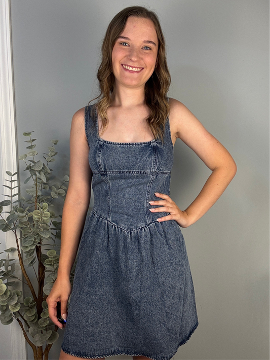 Dark Wash Denim Dress