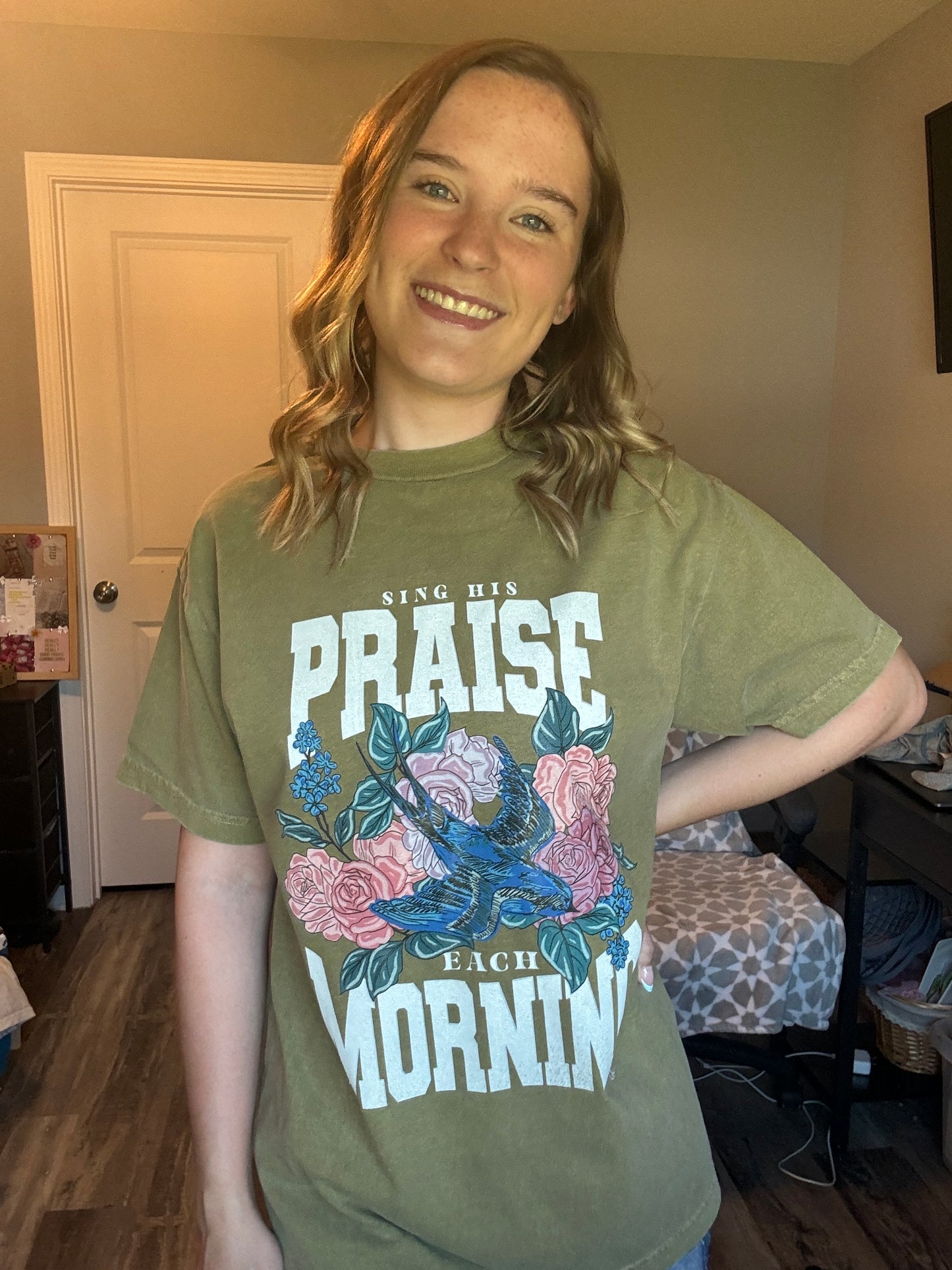 Sing His Praise Each Morning Tee