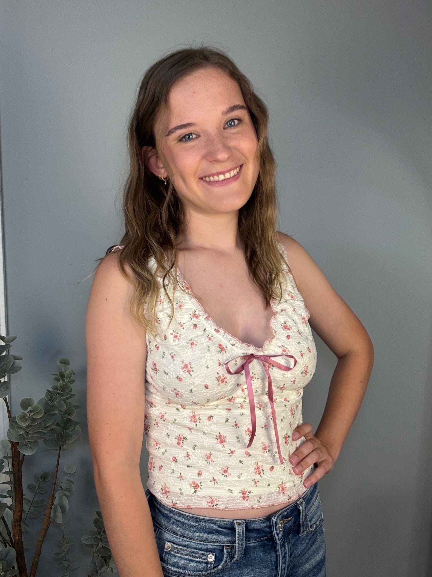 Floral Knit Top