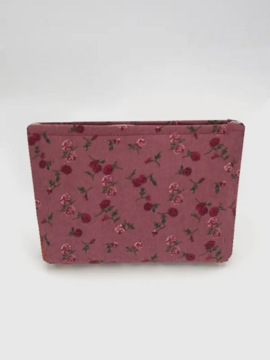 Flower Corduroy Pouch